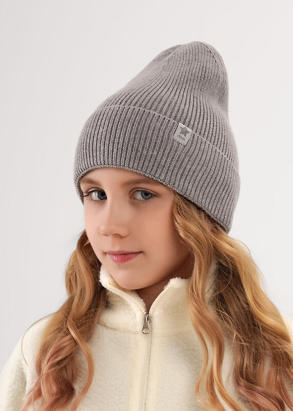 CLEVER Шапка 585870 564640вн меланж серый