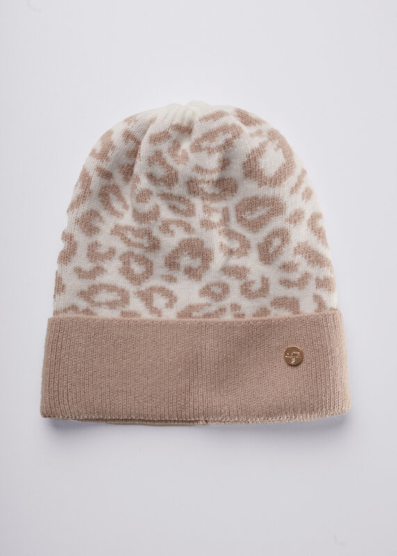 CLEVER Шапка 585872 564639вн бежевый/белый