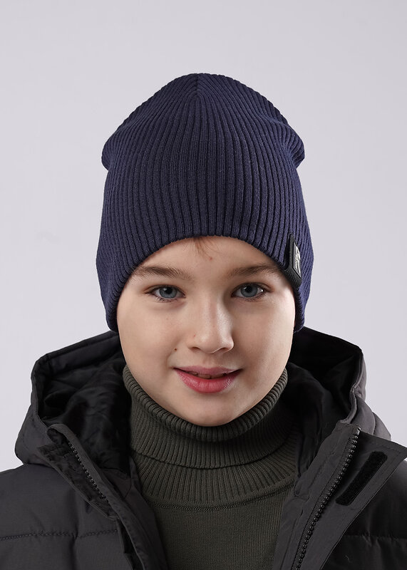 CLEVER Шапка 585883 533720ха т.синий/чёрный