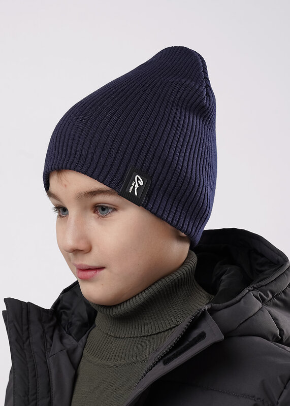 CLEVER Шапка 585883 533720ха т.синий/чёрный
