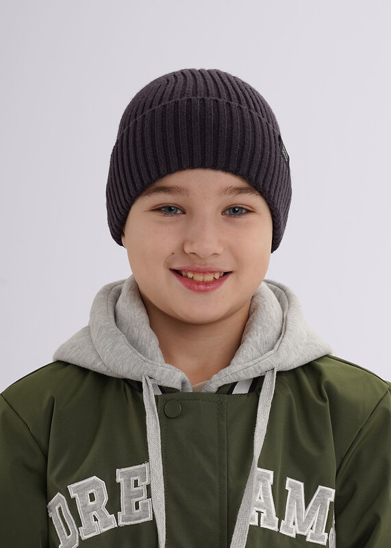 CLEVER Шапка 585884 564638вн т.серый