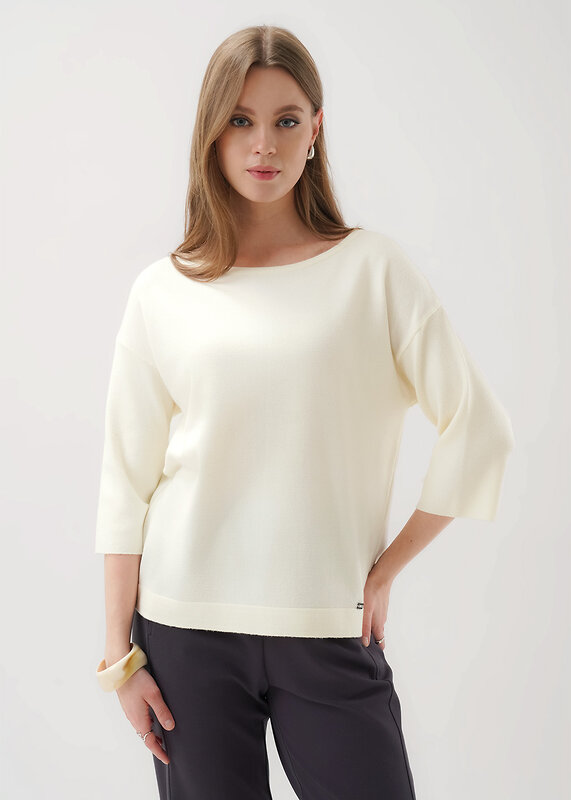 CLEVER Джемпер 585897 264642/198вн молочный
