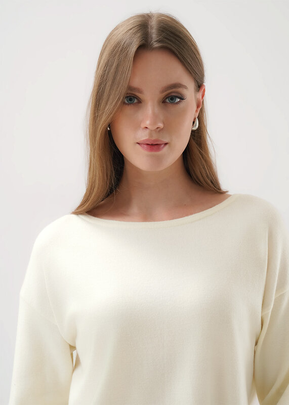 CLEVER Джемпер 585897 264642/198вн молочный