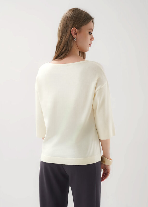 CLEVER Джемпер 585897 264642/198вн молочный