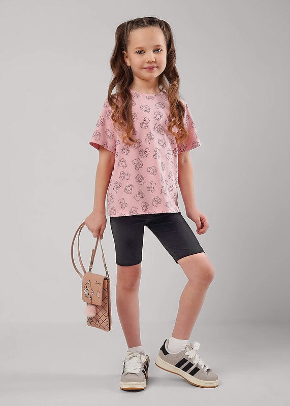 CLEVER Футболка 585902 866898гн розовый/чёрный