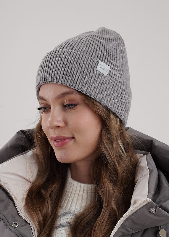 CLEVER Шапка 585906 564645вн меланж серый