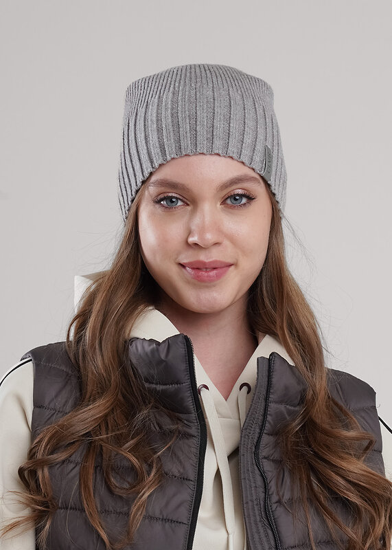 CLEVER Шапка 585911 564656вн меланж серый