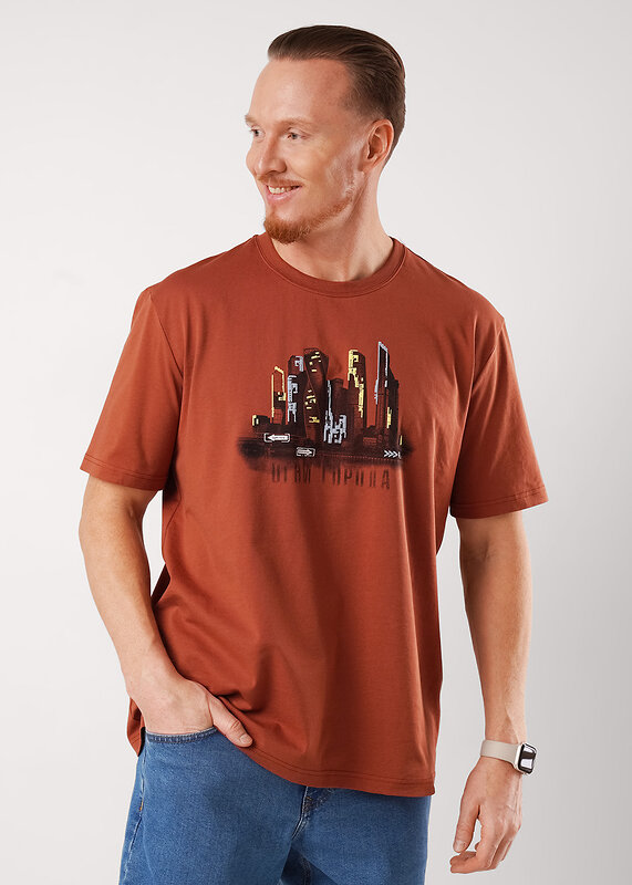 CLEVER Футболка 585966 562695/11кд maxi_п терракотовый