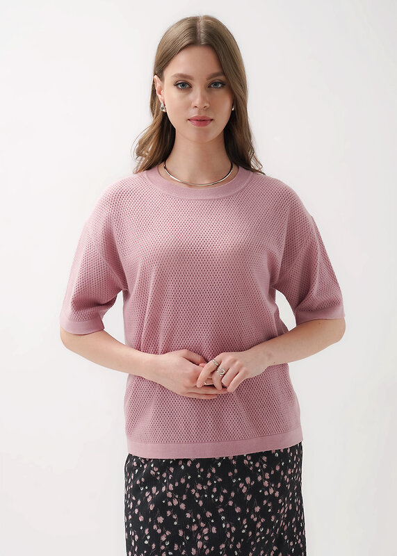 CLEVER Джемпер 586035 264643/198вн т.розовый