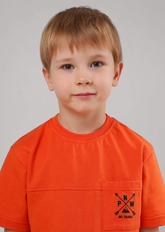 CLEVER Футболка 586045 867325/12кд_п т.оранжевый