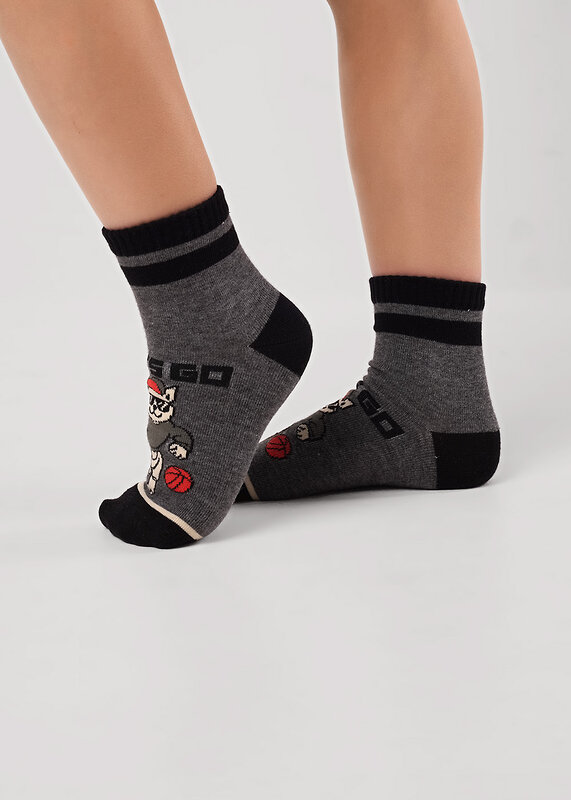 CLEVER Носки 586050 С1608 16-18,18-20 меланж т.серый