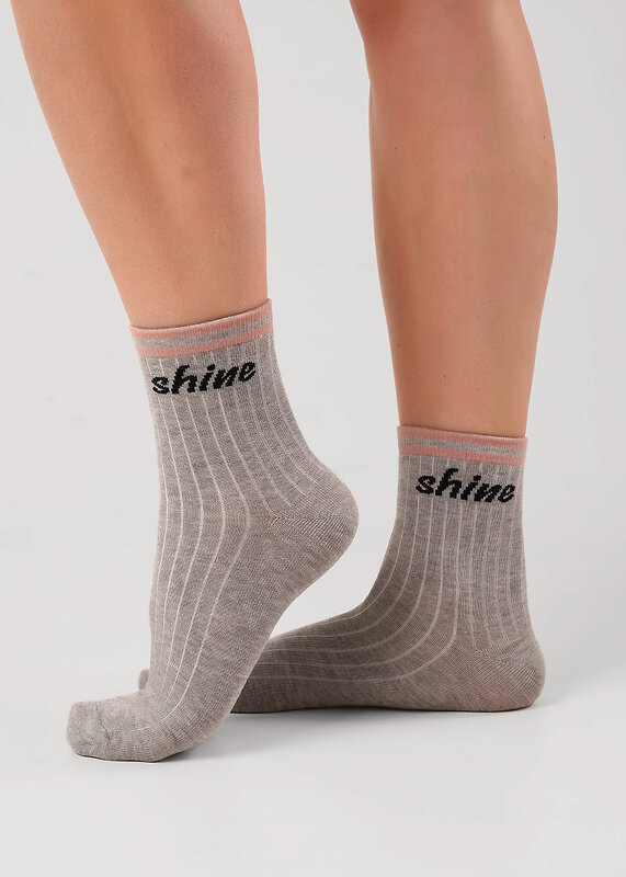 CLEVER Носки 586052 С1603 20-22,22 меланж серый