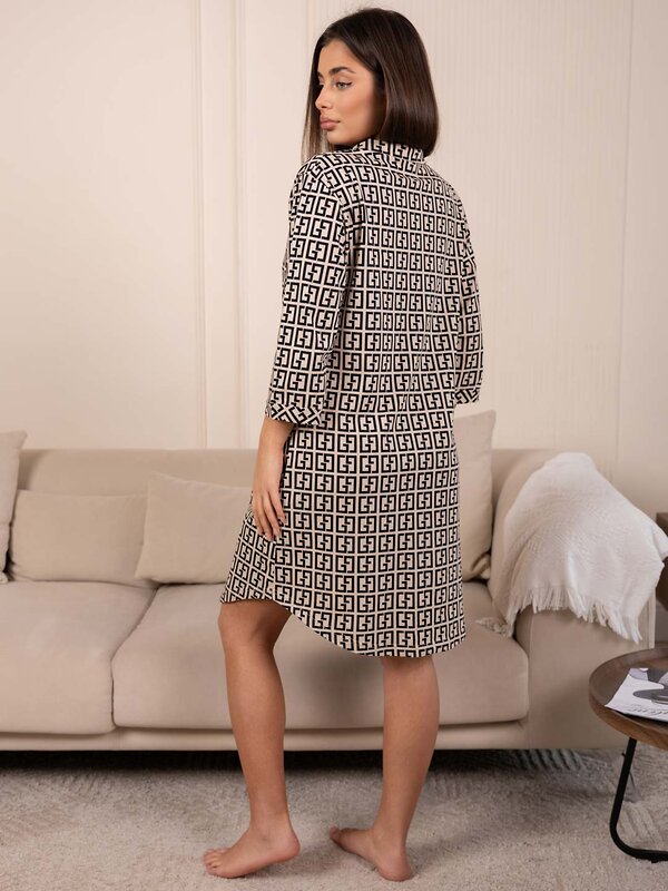 Текс-плюс Халат 586059 00-00246877 Бежевый,черный