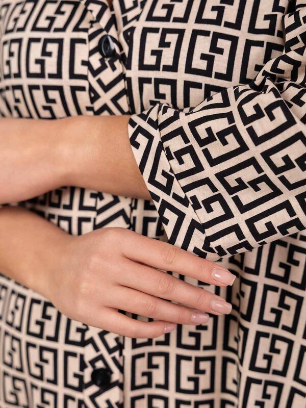 Текс-плюс Халат 586059 00-00246877 Бежевый,черный