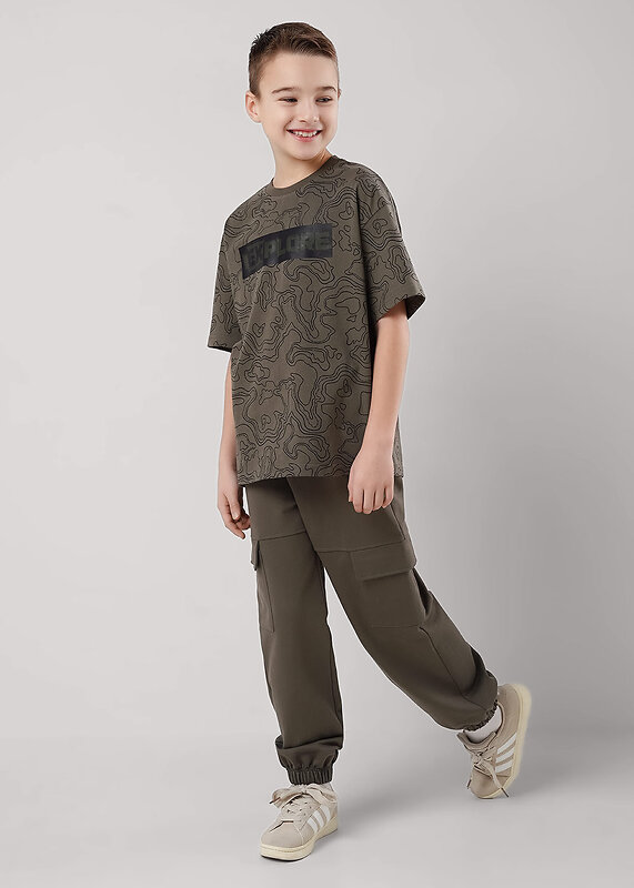 CLEVER Футболка 586091 865756/12кдн_п т.хаки/чёрный