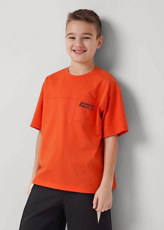 CLEVER Футболка 586114 867326/12кд_п т.оранжевый