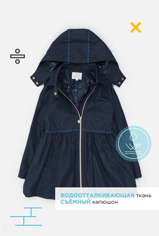 Acoola Плащ 586132 20240630007 темно-синий