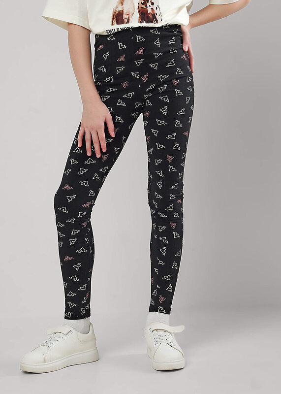 CLEVER Лосины 586154 903495гн чёрный/молочный