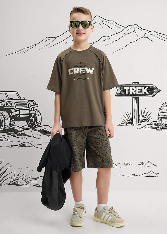 CLEVER Шорты 586163 867330/12ан т.хаки/чёрный