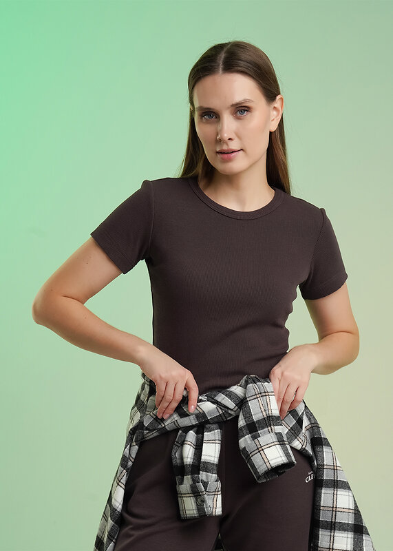 CLEVER Футболка 586177 LF26-100/6 коричневый