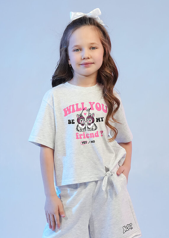 CLEVER Футболка 586236 867354/13кдп_п меланж св.серый