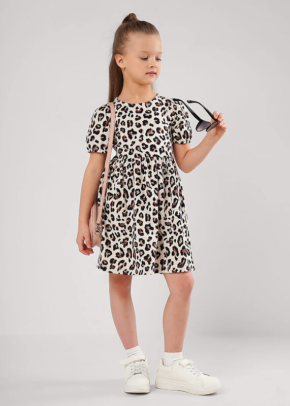 CLEVER Платье 586242 866903гн бежевый/чёрный