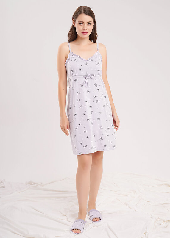 CLEVER Сорочка 586269 LS15-1207 св.фиолетовый/т.серый