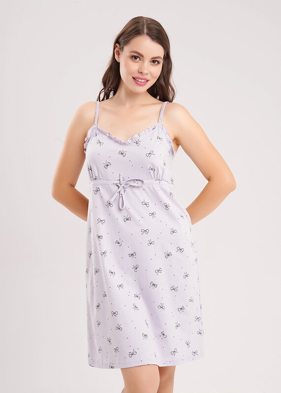 CLEVER Сорочка 586269 LS15-1207 св.фиолетовый/т.серый