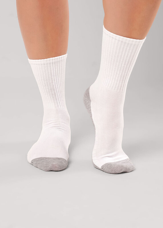 CLEVER Носки 586277 S243 белый/меланж серый