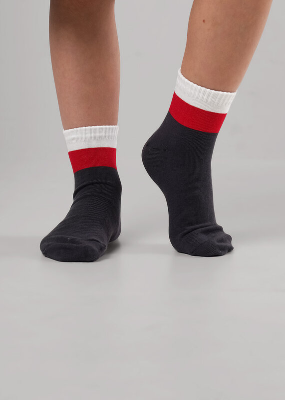 CLEVER Носки 586282 В1013 16-18,18-20 т.серый