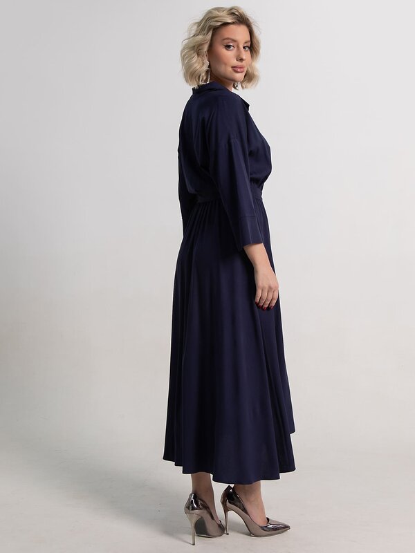 LT Collection Платье 586309 П15098-16М темно-синий