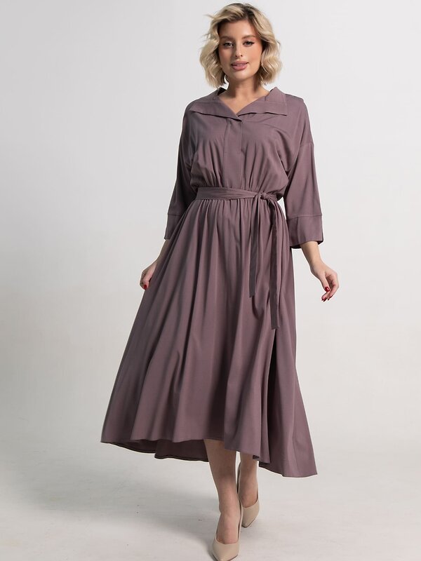 LT Collection Платье 586310 П15096-16М серо-лиловый