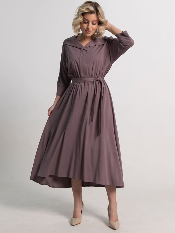 LT Collection Платье 586310 П15096-16М серо-лиловый