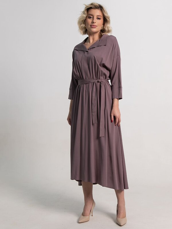 LT Collection Платье 586310 П15096-16М серо-лиловый