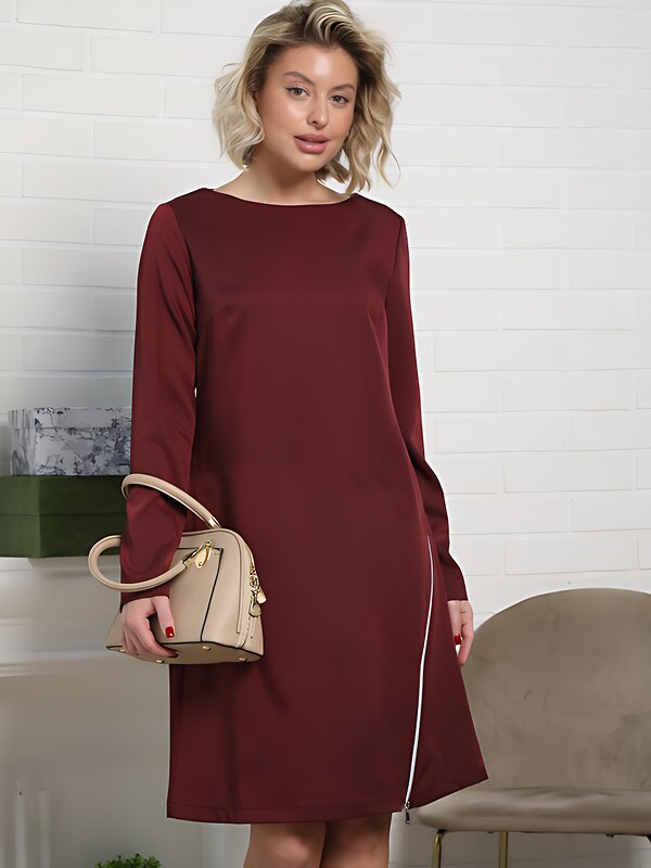 LT Collection Платье 586312 П15129-30М бордовый