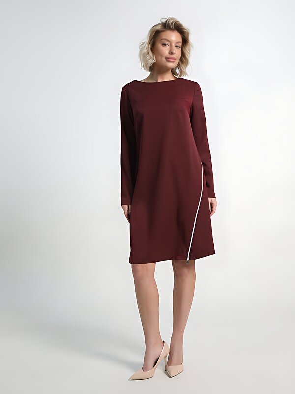 LT Collection Платье 586312 П15129-30М бордовый