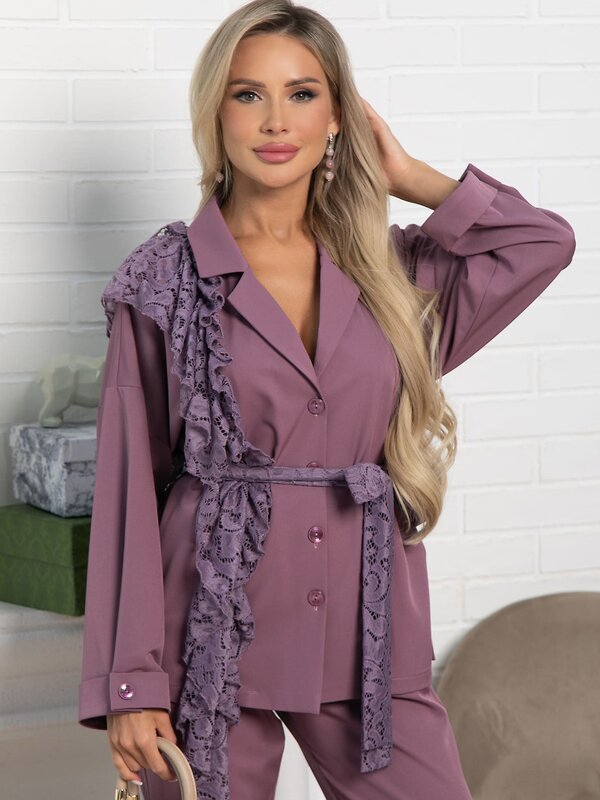 LT Collection Костюм 586318 К15332-4М фиолетовый