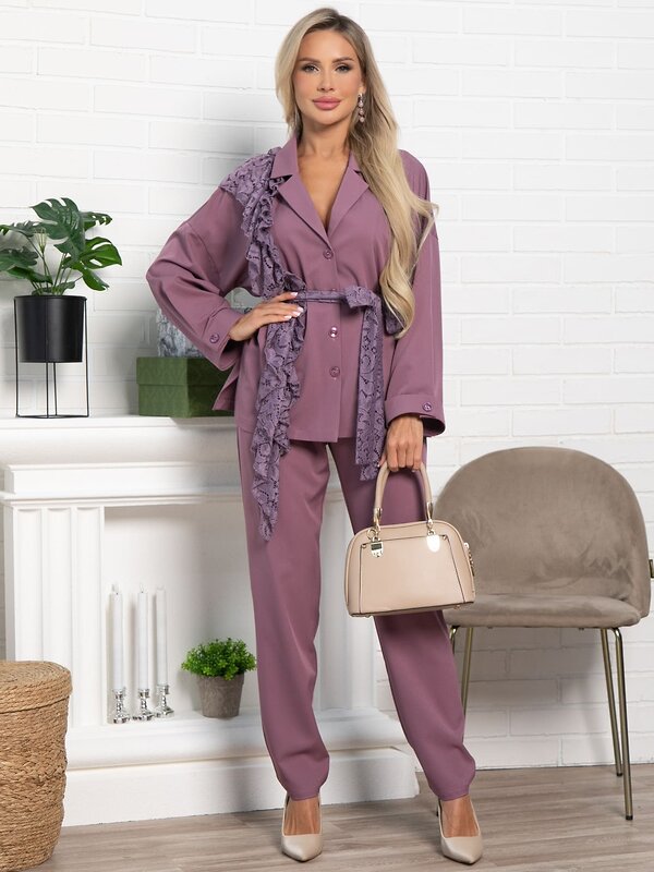 LT Collection Костюм 586318 К15332-4М фиолетовый