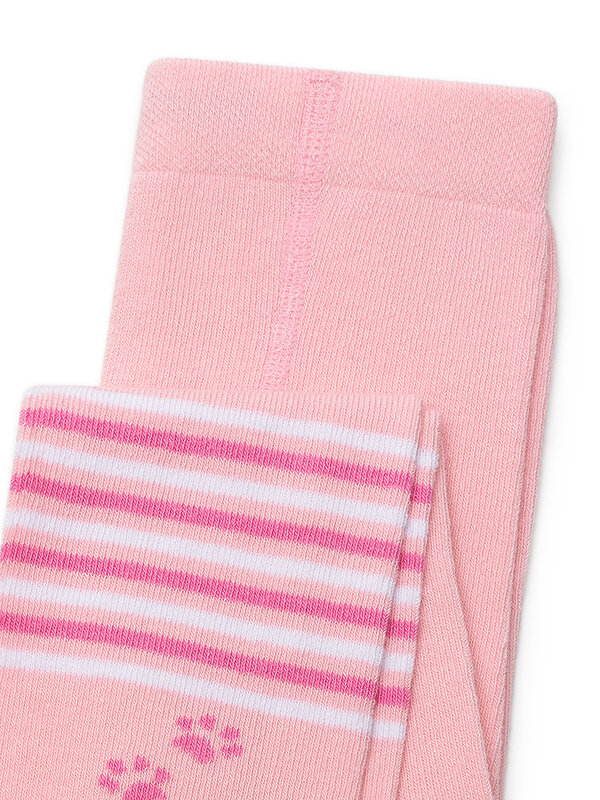 Omsa Колготки 586349 OMSA kids Collant  11P62-2 с рисунком (кот и зайчик) Rosa Chiaro (Розовый)