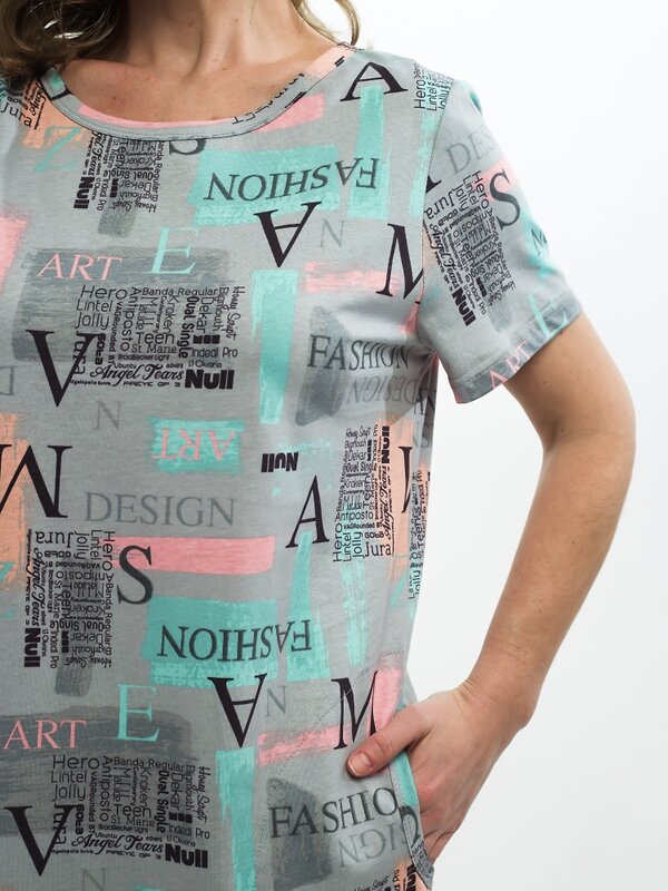 Binita Туника 586350 1227-7 серо-мятный