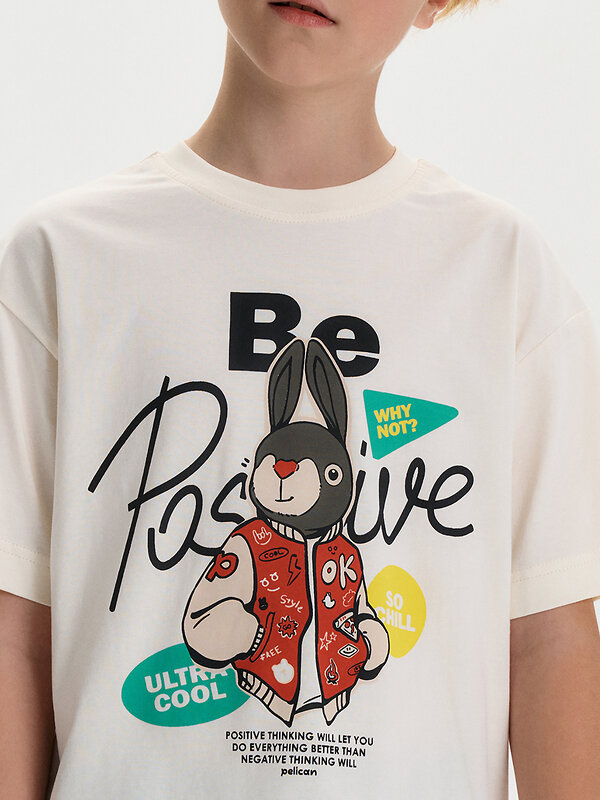 PELICAN Футболка 586377 BFT3387/4U Молочный