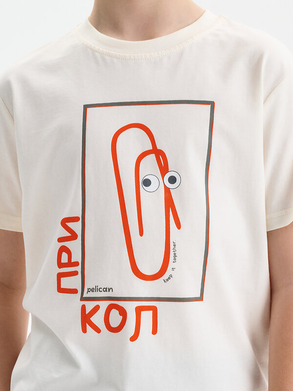 PELICAN Футболка 586378 BFT3388/1U Молочный