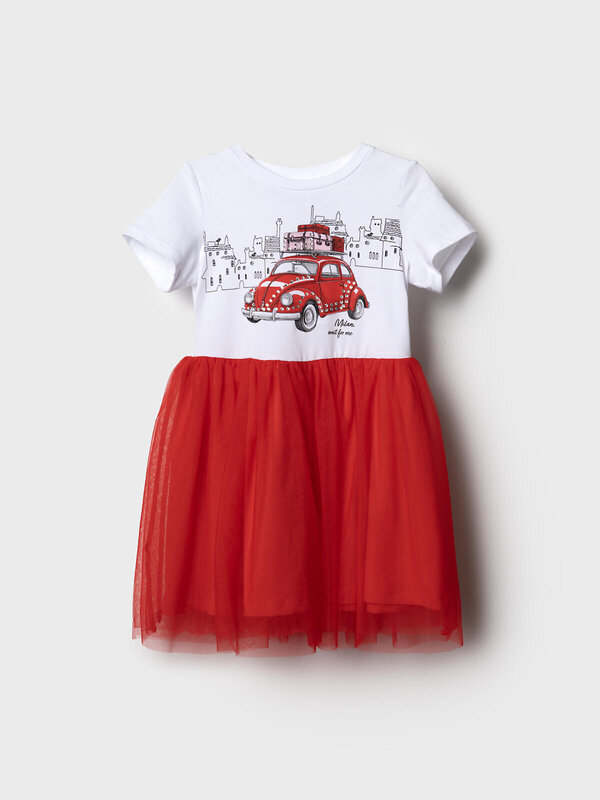 PLAYTODAY Платье 586487 12622149 белый,красный