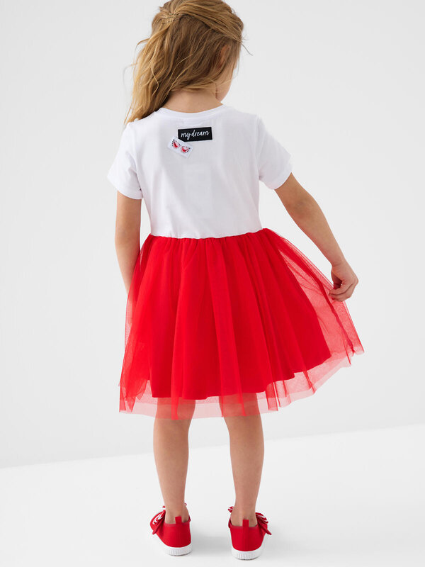 PLAYTODAY Платье 586487 12622149 белый,красный