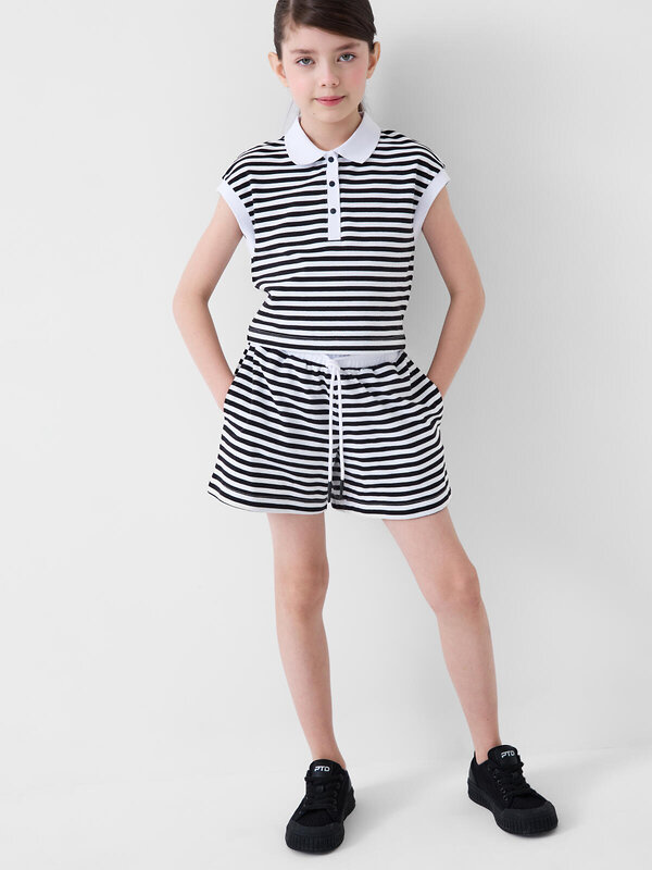 PLAYTODAY Шорты 586524 12621302 белый,темно-серый