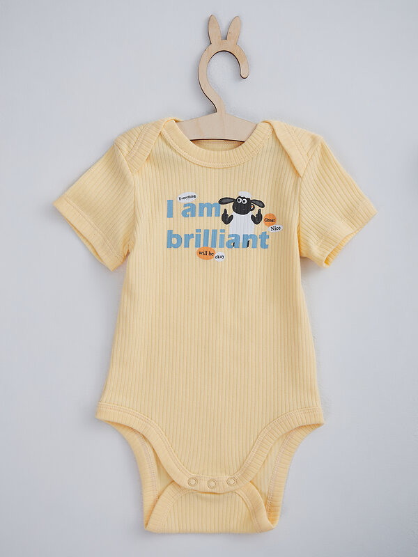 MARK FORMELLE Боди детское 586621 13015-2 абрикосовый щербет +звездочки на сером