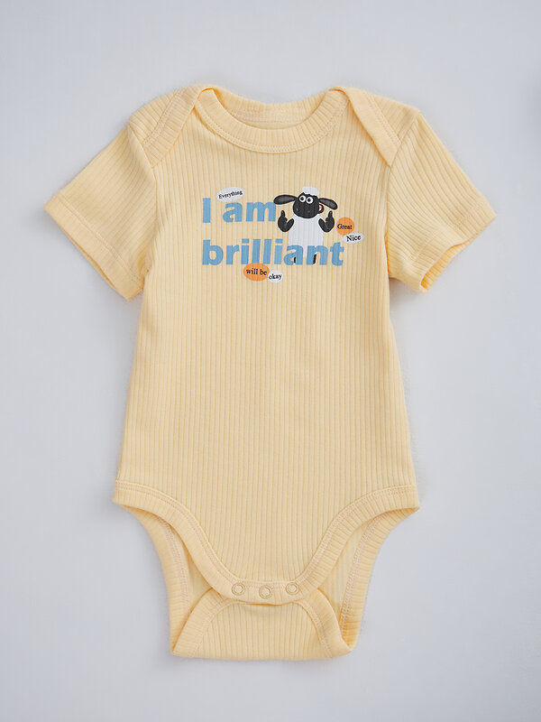 MARK FORMELLE Боди детское 586621 13015-2 абрикосовый щербет +звездочки на сером