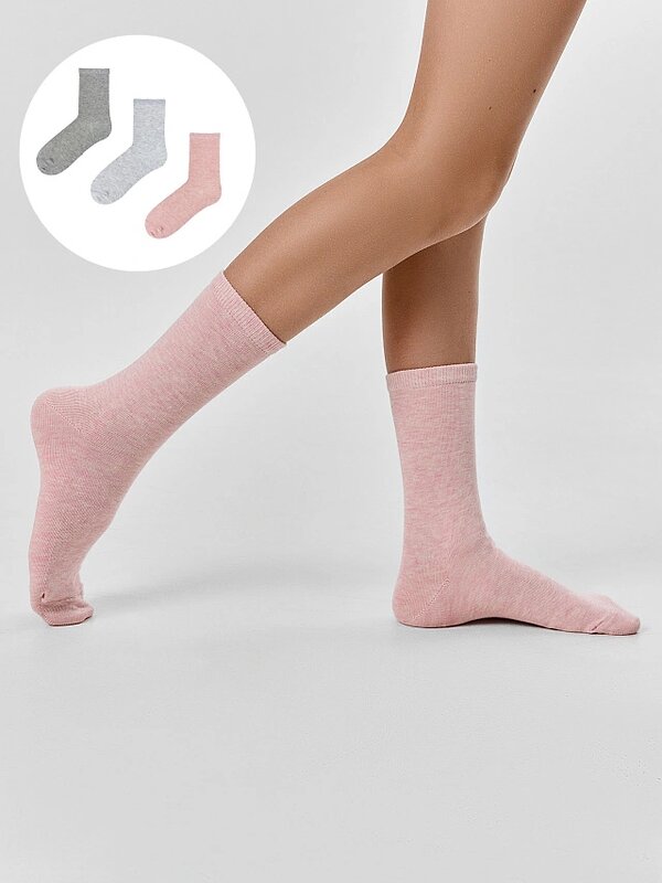 MARK FORMELLE Детские носки 586728 430A-1407 розовый мел. /св.серый мел. /серый мел./