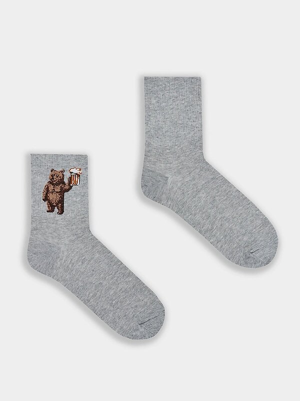 MARK FORMELLE Мужские носки 586752 106K-3554 серый меланж