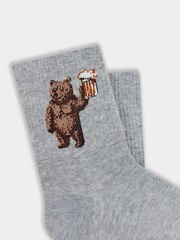 MARK FORMELLE Мужские носки 586752 106K-3554 серый меланж